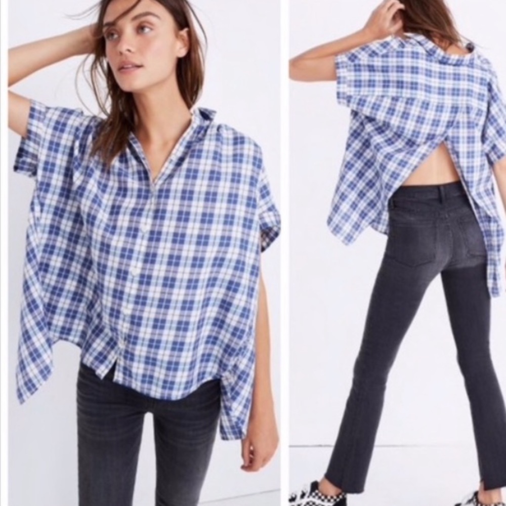 Madewell Central Open Back Button Down
